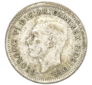 3 пенса 1951 года PL Австралия — Фото №2