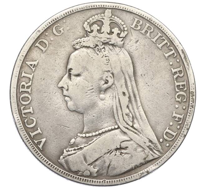 Монета 1 крона 1889 года Великобритания (Артикул: M2-80199) — Фото №2