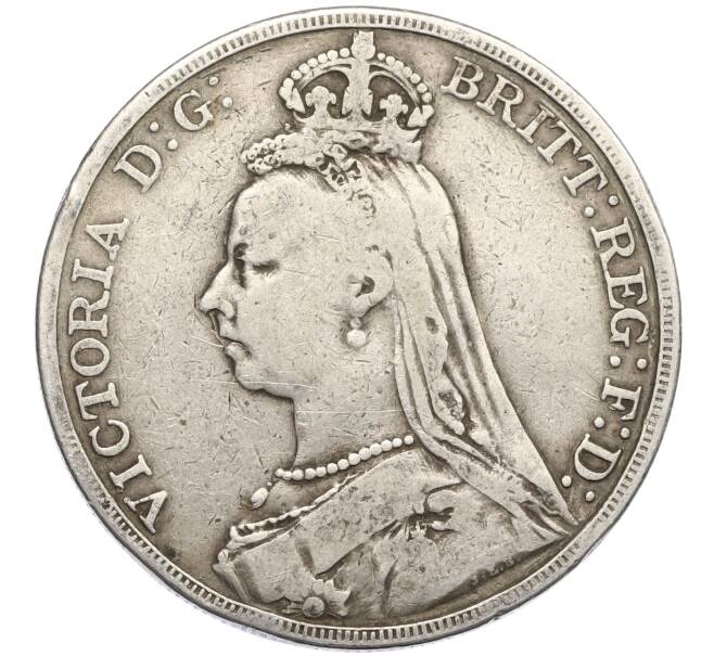 Монета 1 крона 1889 года Великобритания (Артикул: M2-80203) — Фото №2