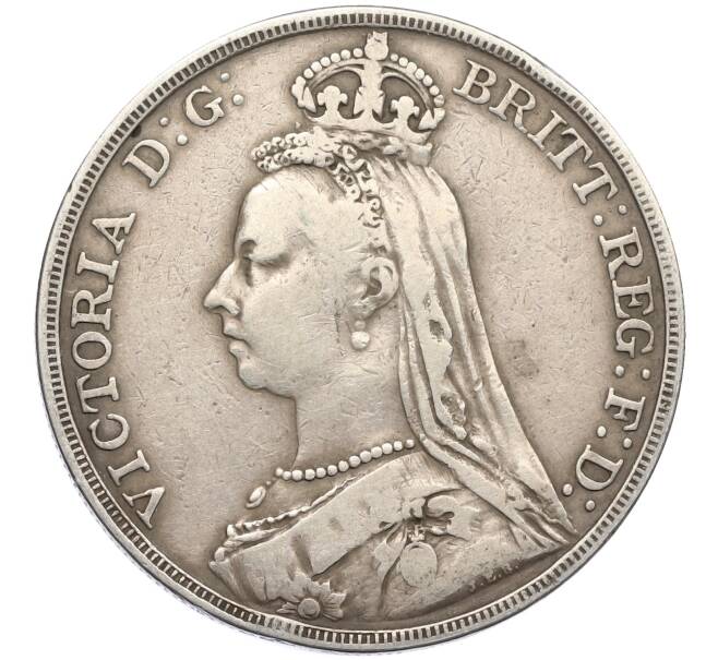 Монета 1 крона 1890 года Великобритания (Артикул: M2-80205) — Фото №2