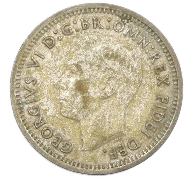 Монета 3 пенса 1951 года PL Австралия (Артикул: M2-80318) — Фото №2