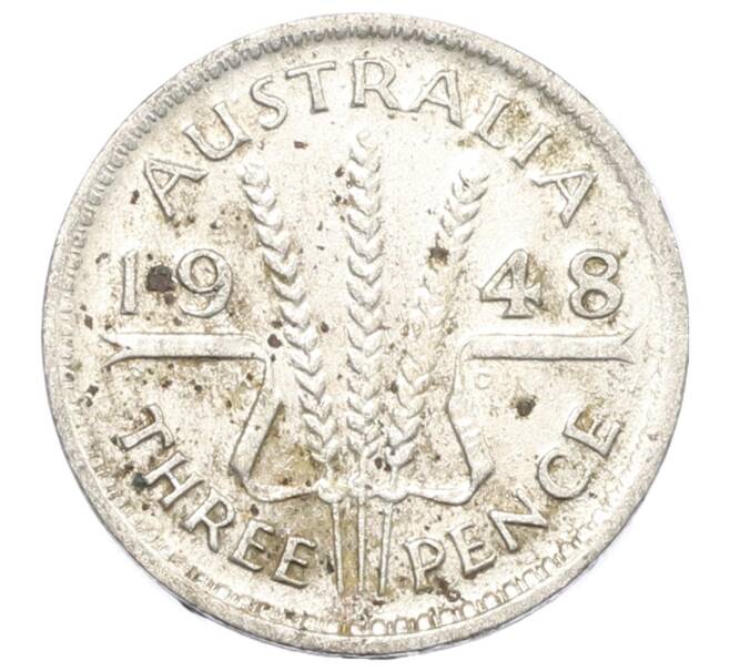 Монета 3 пенса 1948 года Австралия (Артикул: M2-80328) — Фото №1
