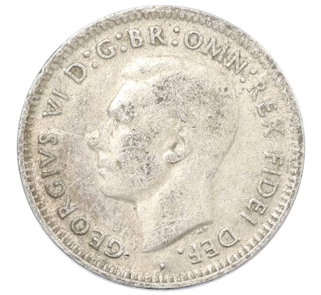 Монета 3 пенса 1952 года Австралия (Артикул: M2-80333) — Фото №2