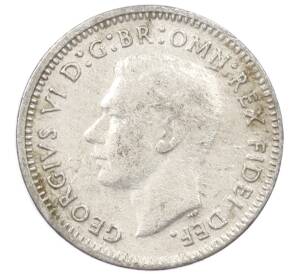 3 пенса 1949 года Австралия — Фото №2