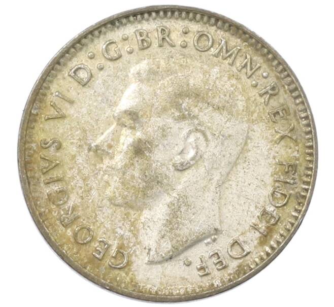 Монета 3 пенса 1952 года Австралия (Артикул: M2-80337) — Фото №2