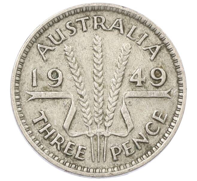 Монета 3 пенса 1949 года Австралия (Артикул: M2-80338) — Фото №1