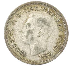 3 пенса 1951 года PL Австралия — Фото №2