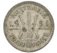 Монета 3 пенса 1951 года PL Австралия (Артикул: M2-80344) — Фото №1