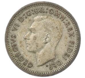 3 пенса 1951 года PL Австралия — Фото №2