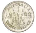 Монета 3 пенса 1952 года Австралия (Артикул: M2-80347) — Фото №1