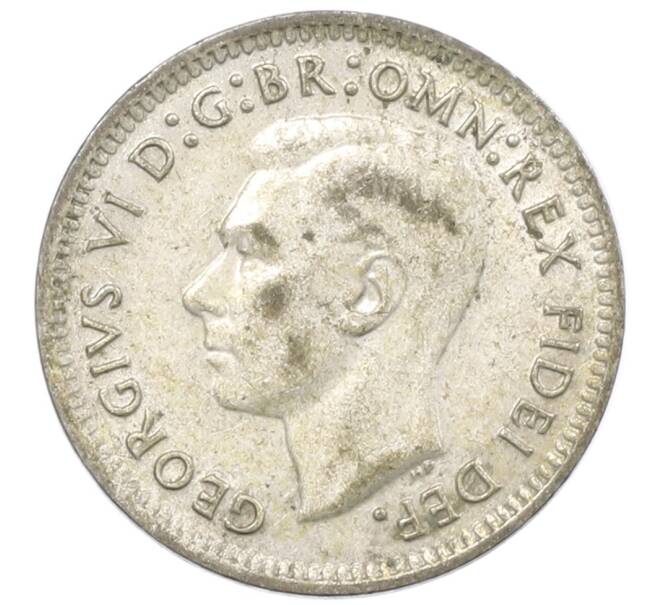 Монета 3 пенса 1952 года Австралия (Артикул: M2-80347) — Фото №2