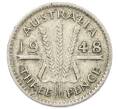 Монета 3 пенса 1948 года Австралия (Артикул: M2-80349) — Фото №1