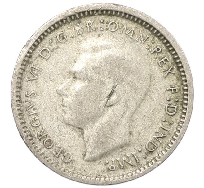 Монета 3 пенса 1948 года Австралия (Артикул: M2-80349) — Фото №2