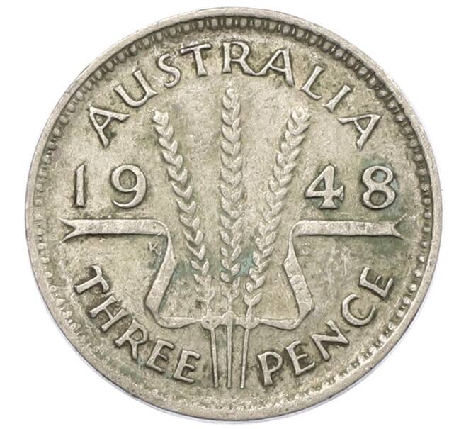 Монета 3 пенса 1948 года Австралия (Артикул: M2-80350) — Фото №1