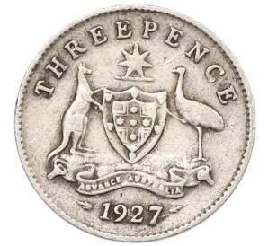 3 пенса 1927 года Австралия — Фото №1
