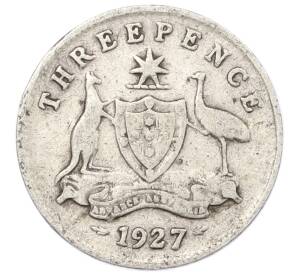 3 пенса 1927 года Австралия — Фото №1