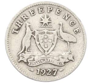 3 пенса 1927 года Австралия — Фото №1