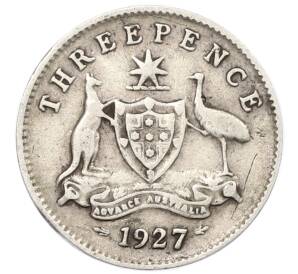 3 пенса 1927 года Австралия — Фото №1