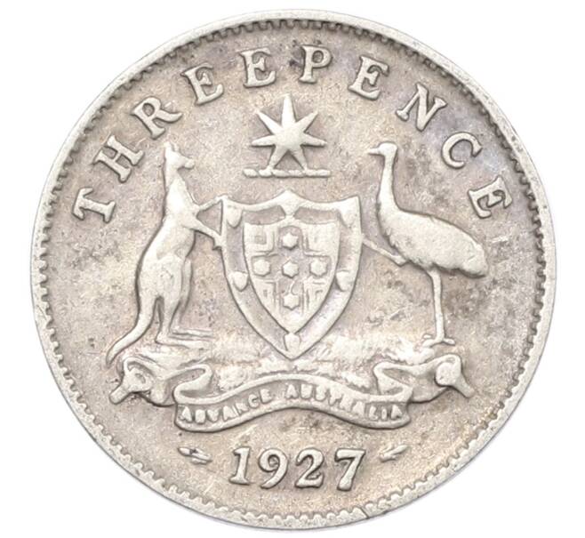 Монета 3 пенса 1927 года Австралия (Артикул: M2-80365) — Фото №1