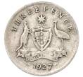 Монета 3 пенса 1927 года Австралия (Артикул: M2-80370) — Фото №1