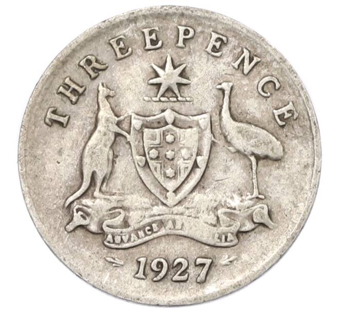 Монета 3 пенса 1927 года Австралия (Артикул: M2-80370) — Фото №1