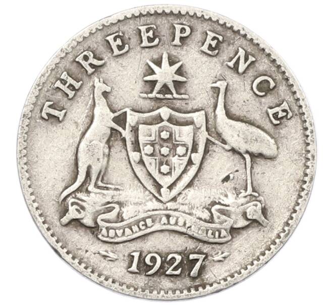 Монета 3 пенса 1927 года Австралия (Артикул: M2-80374) — Фото №1