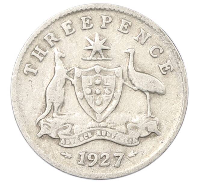 Монета 3 пенса 1927 года Австралия (Артикул: M2-80376) — Фото №1