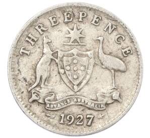 3 пенса 1927 года Австралия — Фото №1