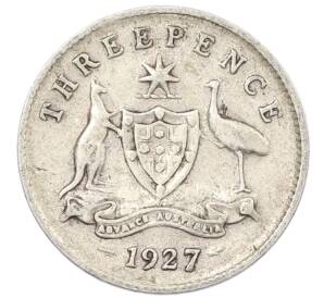 3 пенса 1927 года Австралия — Фото №1