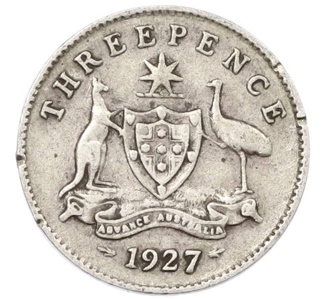 Монета 3 пенса 1927 года Австралия (Артикул: M2-80382) — Фото №1