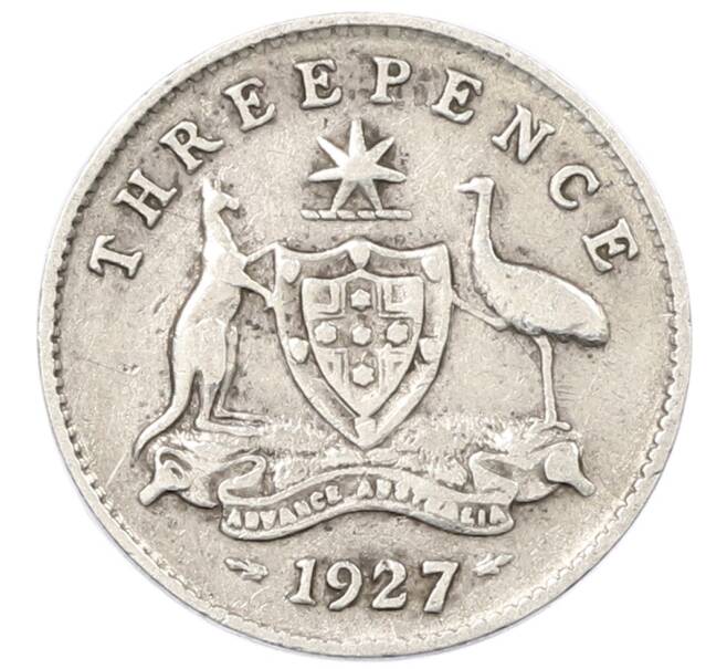 Монета 3 пенса 1927 года Австралия (Артикул: M2-80385) — Фото №1
