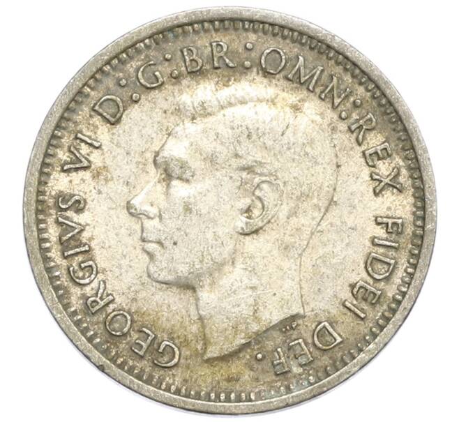 Монета 3 пенса 1951 года PL Австралия (Артикул: M2-80393) — Фото №2