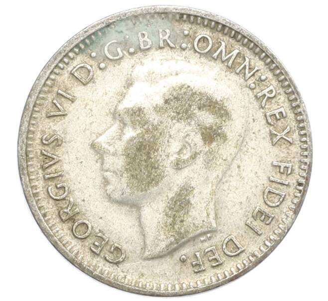 Монета 3 пенса 1949 года Австралия (Артикул: M2-80395) — Фото №2