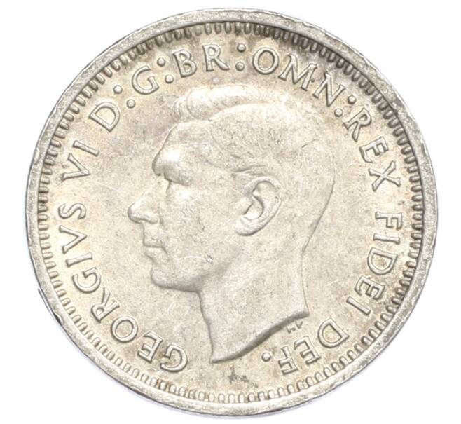 Монета 3 пенса 1951 года PL Австралия (Артикул: M2-80397) — Фото №2