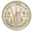 Монета 3 пенса 1951 года Австралия (Артикул: M2-80398) — Фото №1