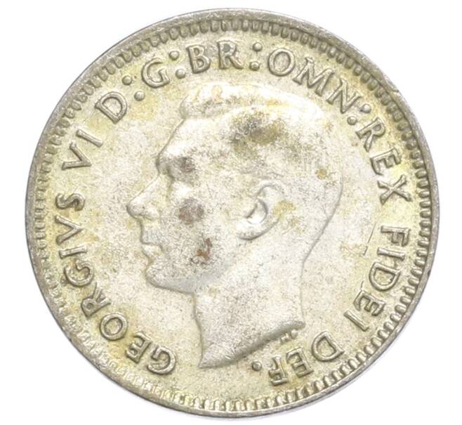 Монета 3 пенса 1951 года Австралия (Артикул: M2-80398) — Фото №2