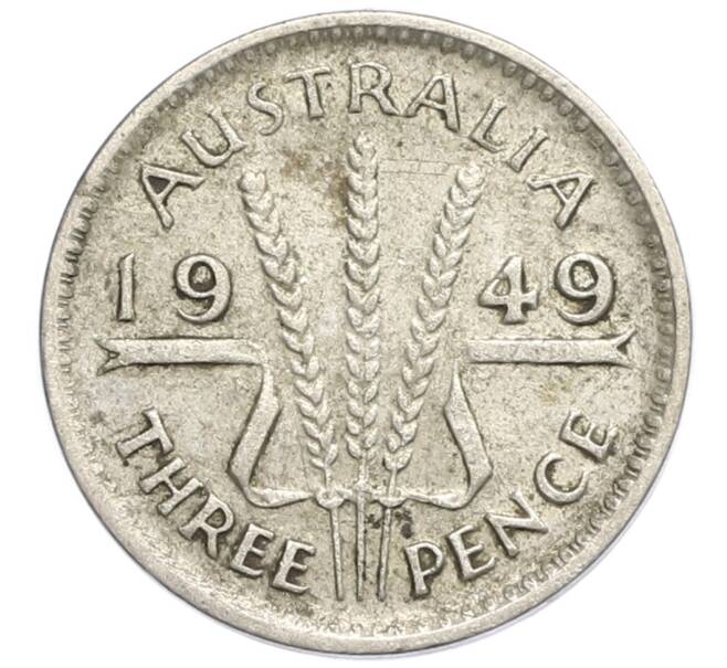 Монета 3 пенса 1949 года Австралия (Артикул: M2-80402) — Фото №1
