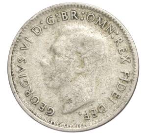 3 пенса 1949 года Австралия — Фото №2