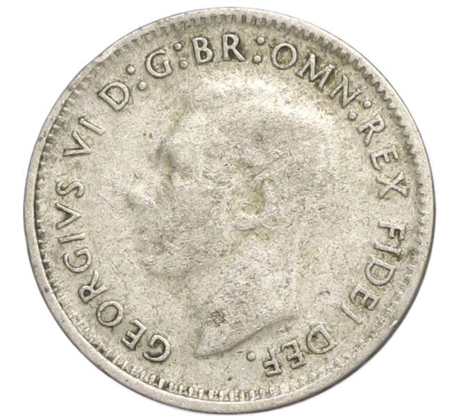 Монета 3 пенса 1949 года Австралия (Артикул: M2-80402) — Фото №2