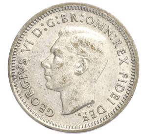 3 пенса 1951 года PL Австралия — Фото №2