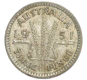 3 пенса 1951 года PL Австралия — Фото №1