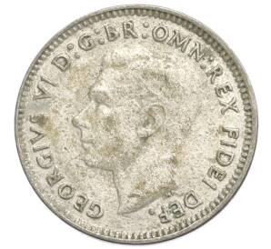 3 пенса 1951 года Австралия — Фото №2