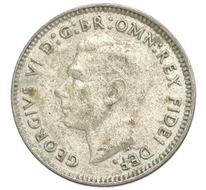 Монета 3 пенса 1951 года Австралия (Артикул: M2-80407) — Фото №2