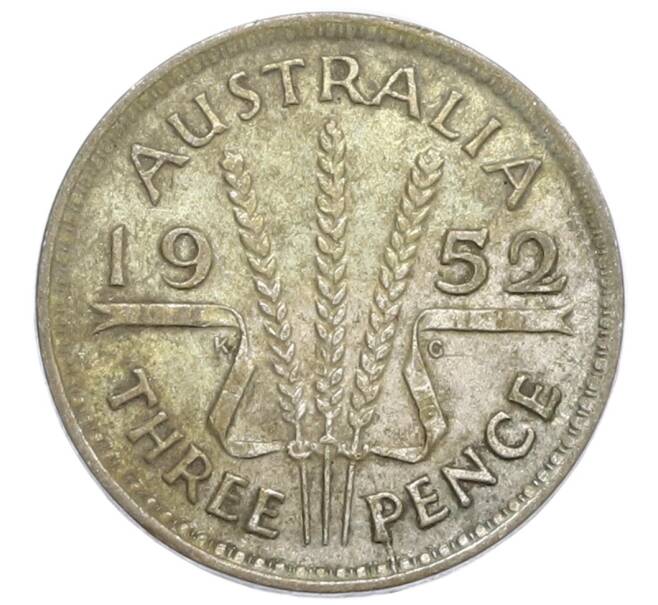 Монета 3 пенса 1952 года Австралия (Артикул: M2-80408) — Фото №1