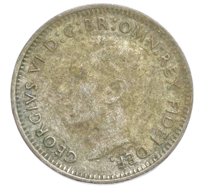 Монета 3 пенса 1952 года Австралия (Артикул: M2-80408) — Фото №2