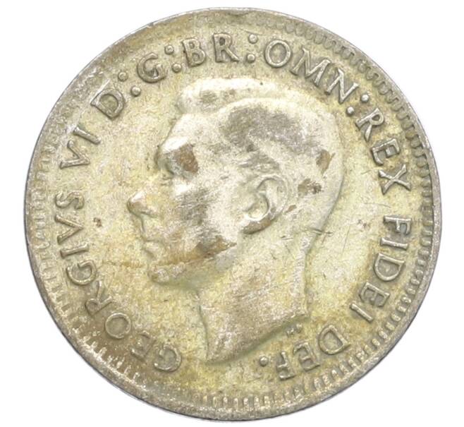 Монета 3 пенса 1950 года Австралия (Артикул: M2-80412) — Фото №2
