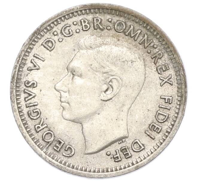 Монета 3 пенса 1951 года PL Австралия (Артикул: M2-80413) — Фото №2