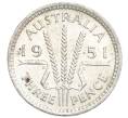 Монета 3 пенса 1951 года PL Австралия (Артикул: M2-80417) — Фото №1
