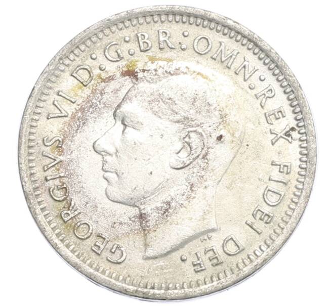 Монета 3 пенса 1951 года PL Австралия (Артикул: M2-80417) — Фото №2