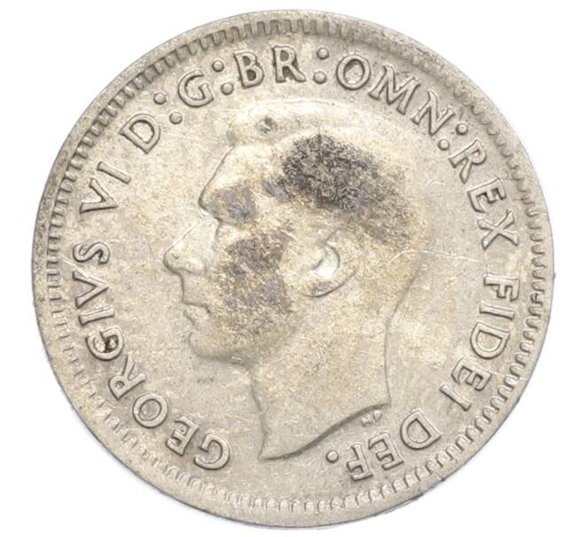 Монета 3 пенса 1949 года Австралия (Артикул: M2-80418) — Фото №2